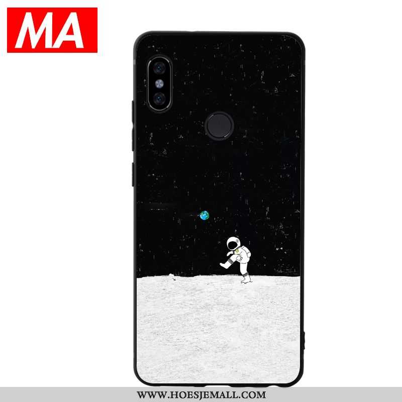 Hoesje Xiaomi Mi Max 3 Siliconen Scheppend Zwart Wind Mini Mobiele Telefoon Zwarte