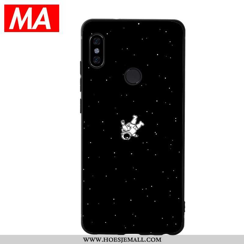 Hoesje Xiaomi Mi Max 3 Siliconen Scheppend Zwart Wind Mini Mobiele Telefoon Zwarte