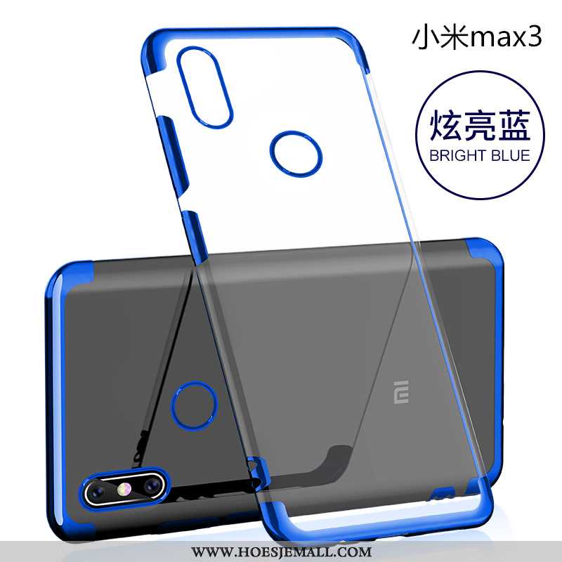 Hoes Xiaomi Mi Max 3 Zacht Siliconen Doorzichtig Scheppend Mobiele Telefoon Mini Trend Roze