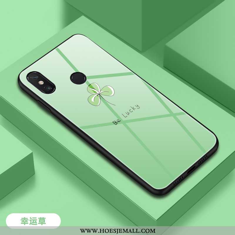 Hoesje Xiaomi Mi Max 3 Glas Trend Groen Mini Hard Bescherming Vers