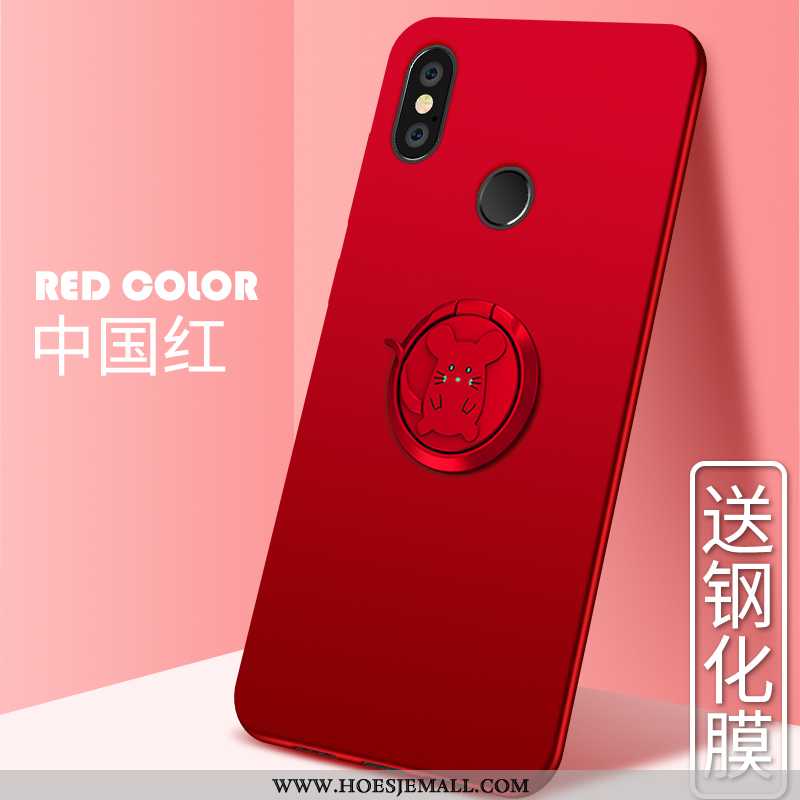 Hoes Xiaomi Mi Max 3 Bescherming Persoonlijk Mobiele Telefoon Rood Scheppend Rat Hoesje