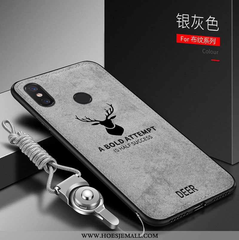 Hoes Xiaomi Mi Max 3 Vintage Trend Siliconen All Inclusive Anti-fall Mini Zacht Bruine