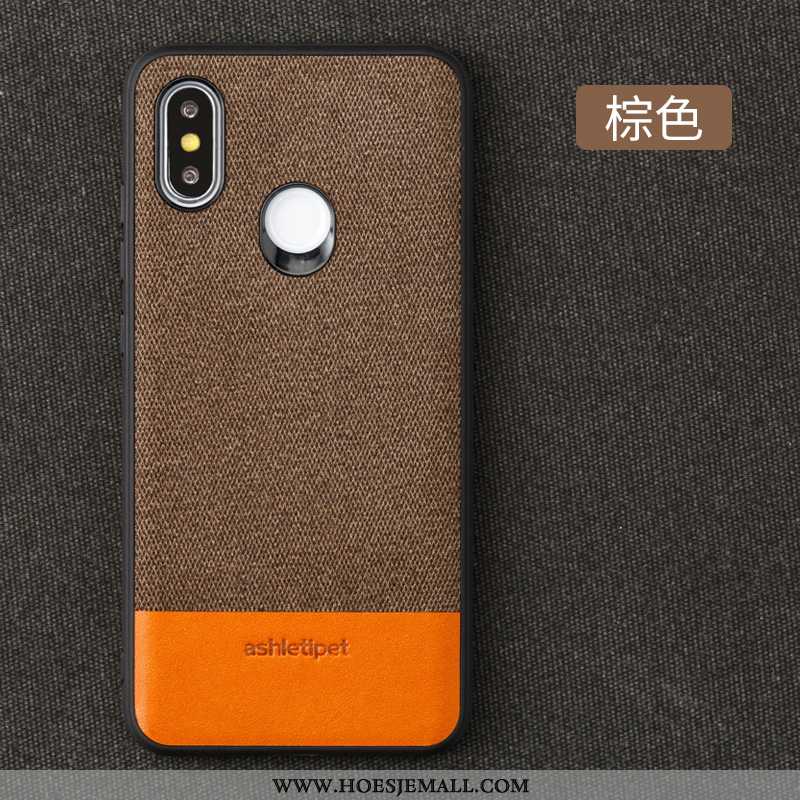 Hoesje Xiaomi Mi Max 3 Bescherming Leren Rood Mobiele Telefoon Mini Hoes Magnetisch