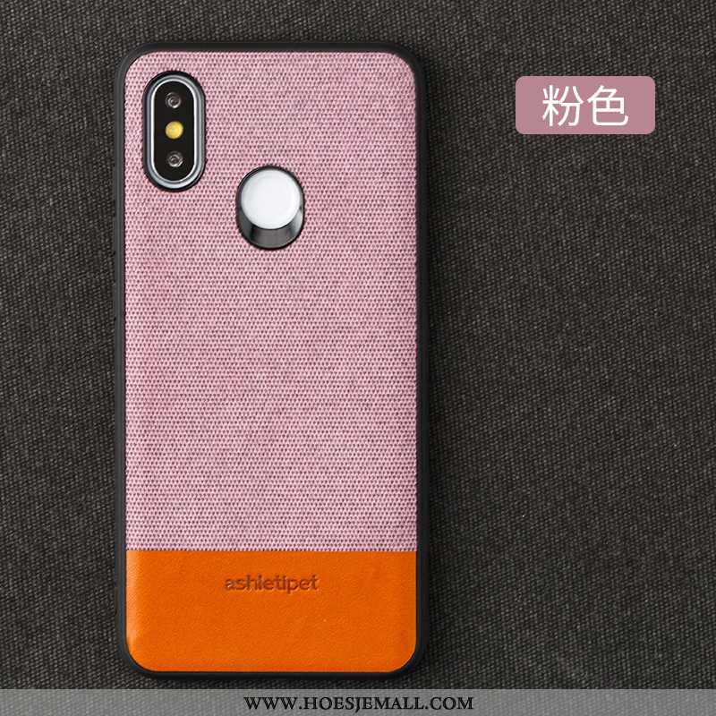 Hoesje Xiaomi Mi Max 3 Bescherming Leren Rood Mobiele Telefoon Mini Hoes Magnetisch