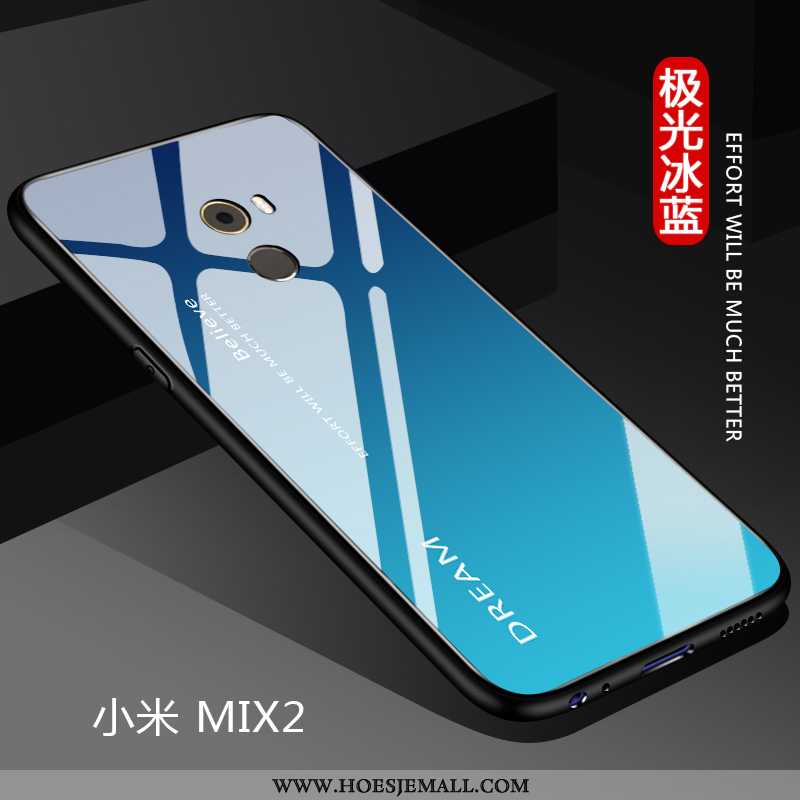 Hoes Xiaomi Mi Mix 2 Dun Zacht Eenvoudige Lovers Bescherming Net Red Blauwe