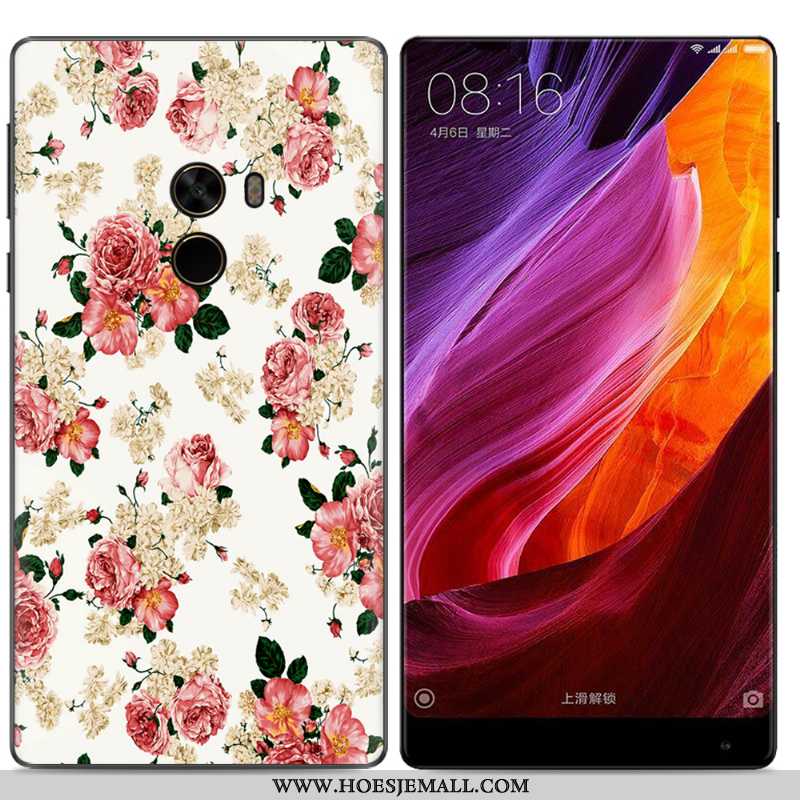 Hoesje Xiaomi Mi Mix 2 Scheppend Trend Geschilderd Olieverfschilderij Mobiele Telefoon Geel