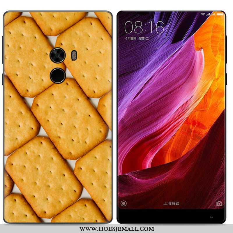 Hoesje Xiaomi Mi Mix 2 Scheppend Trend Geschilderd Olieverfschilderij Mobiele Telefoon Geel