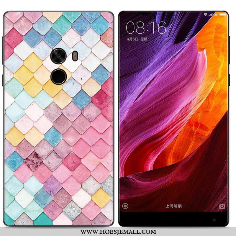 Hoesje Xiaomi Mi Mix 2 Scheppend Trend Geschilderd Olieverfschilderij Mobiele Telefoon Geel