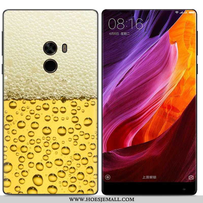 Hoesje Xiaomi Mi Mix 2 Scheppend Trend Geschilderd Olieverfschilderij Mobiele Telefoon Geel