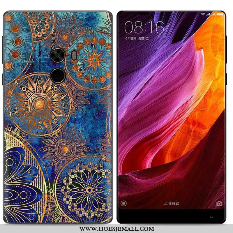 Hoesje Xiaomi Mi Mix 2 Scheppend Trend Geschilderd Olieverfschilderij Mobiele Telefoon Geel