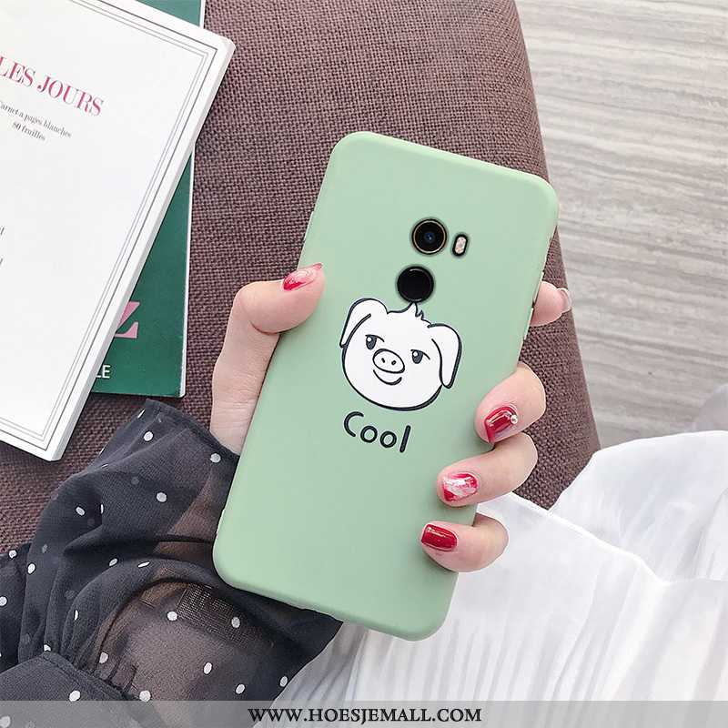 Hoes Xiaomi Mi Mix 2 Siliconen Zacht Mobiele Telefoon All Inclusive Groen Lovers Anti-fall