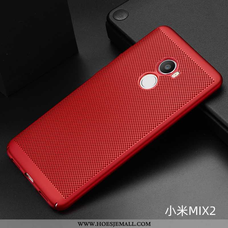 Hoesje Xiaomi Mi Mix 2 Bescherming Schrobben Mini Ademend Net Red Rood Hard