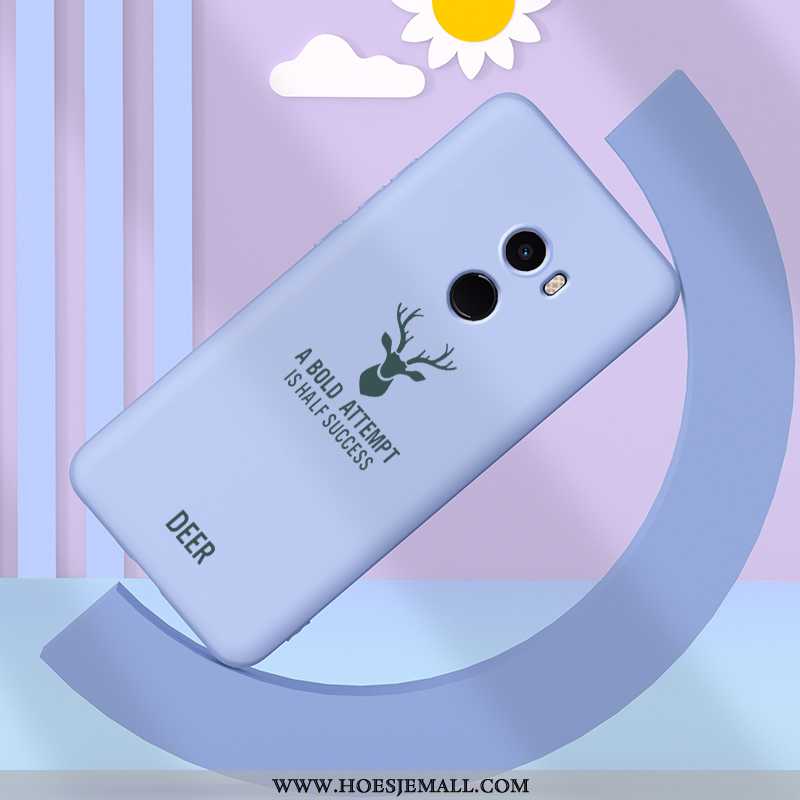 Hoesje Xiaomi Mi Mix 2 Siliconen Bescherming All Inclusive Super Wind Licht Anti-fall Blauwe
