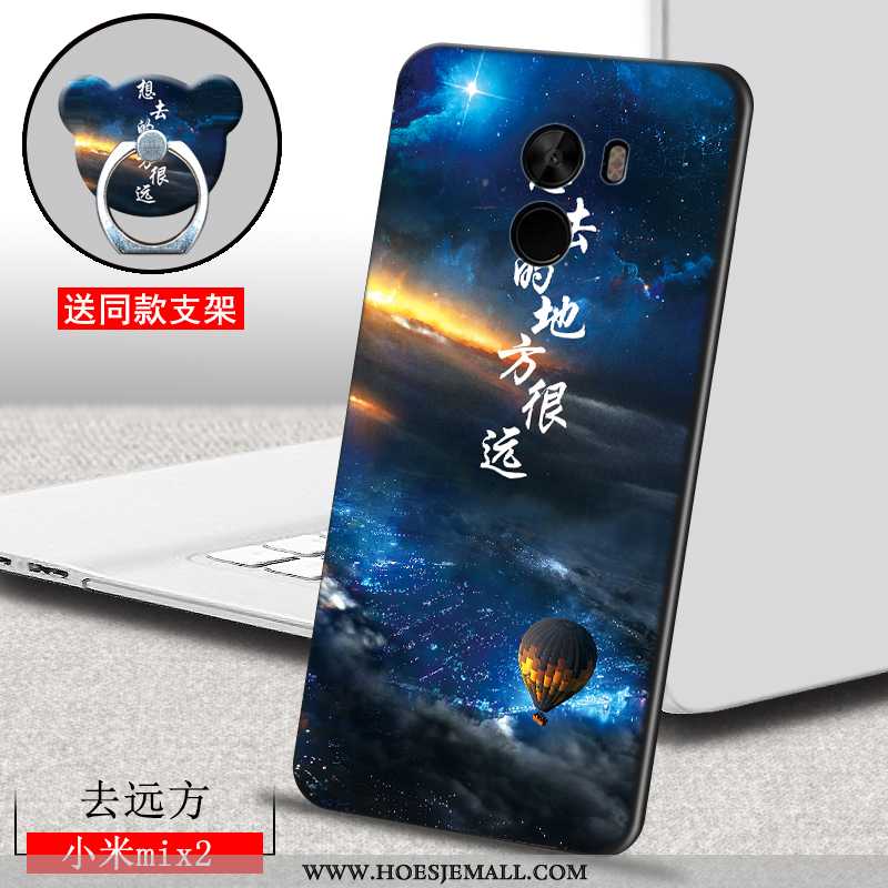 Hoesje Xiaomi Mi Mix 2 Super Dun Hoes Mobiele Telefoon All Inclusive Blauw Persoonlijk Blauwe