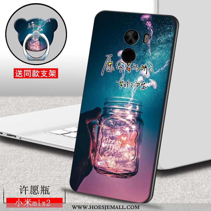 Hoesje Xiaomi Mi Mix 2 Super Dun Hoes Mobiele Telefoon All Inclusive Blauw Persoonlijk Blauwe