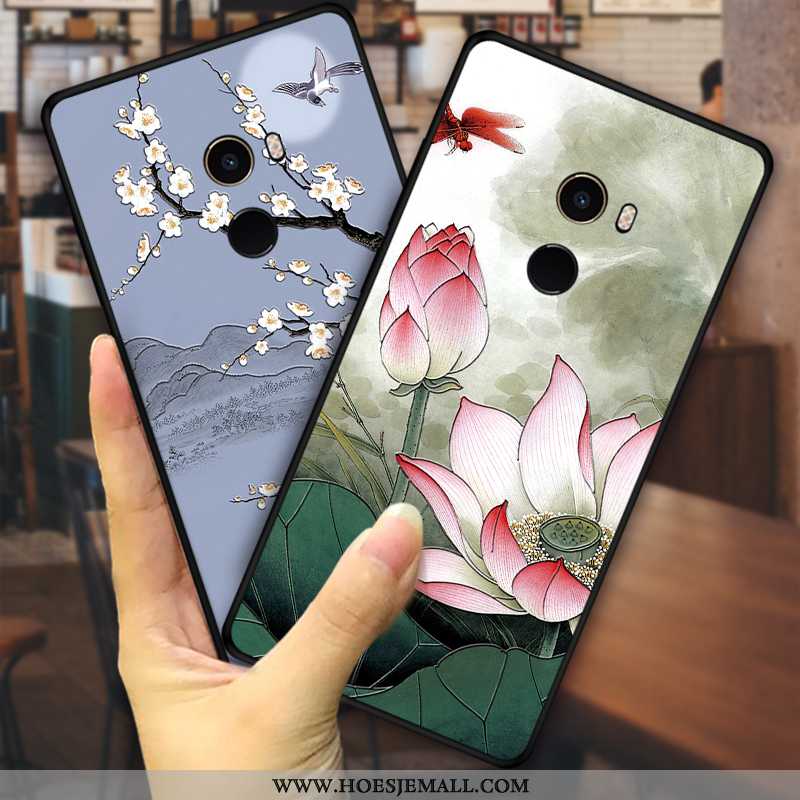 Hoes Xiaomi Mi Mix 2 Bloemen Zacht Wind Persoonlijk Mobiele Telefoon Bescherming Mini Groen