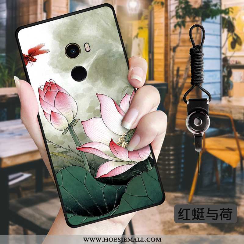 Hoes Xiaomi Mi Mix 2 Bloemen Zacht Wind Persoonlijk Mobiele Telefoon Bescherming Mini Groen