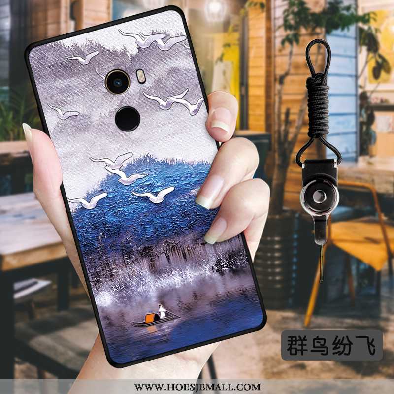 Hoes Xiaomi Mi Mix 2 Bloemen Zacht Wind Persoonlijk Mobiele Telefoon Bescherming Mini Groen