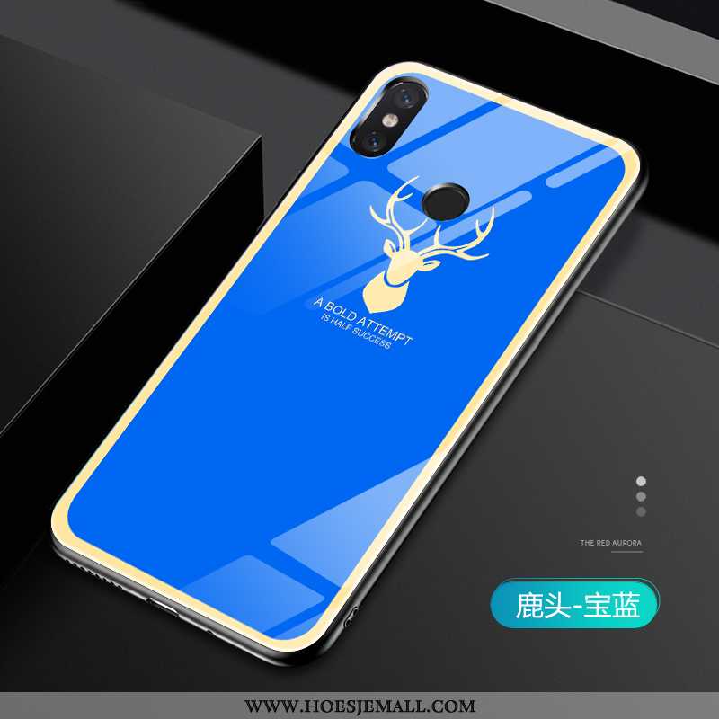 Hoes Xiaomi Mi Mix 2s Persoonlijk Scheppend Hoesje Zeemleer Blauw Zacht Siliconen Blauwe