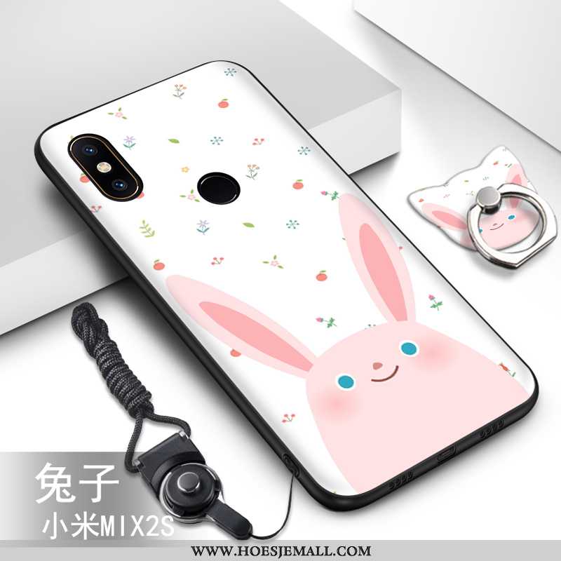 Hoesje Xiaomi Mi Mix 2s Hanger Spotprent Siliconen Mobiele Telefoon Mini Zacht Anti-fall Groen