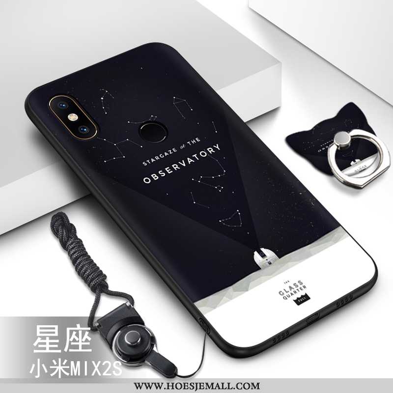 Hoesje Xiaomi Mi Mix 2s Hanger Spotprent Siliconen Mobiele Telefoon Mini Zacht Anti-fall Groen