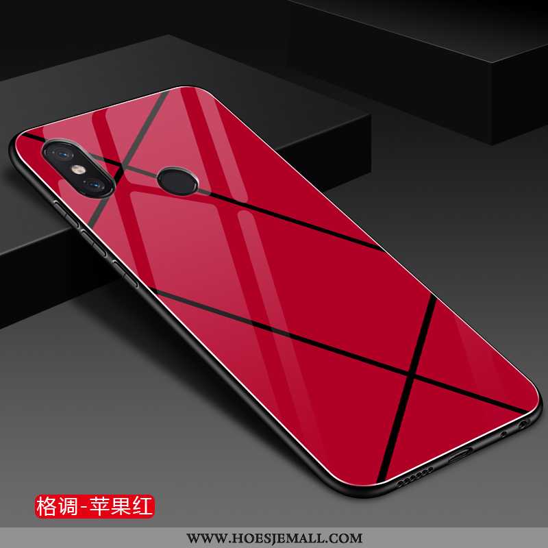 Hoesje Xiaomi Mi Mix 2s Scheppend Trend Rood Net Red Effen Kleur Mini Persoonlijk