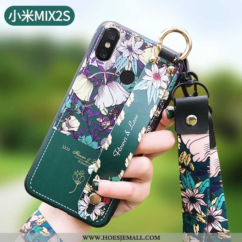 Hoesje Xiaomi Mi Mix 2s Trend Super Mode Zacht Bloemen Blauw Hoes Blauwe