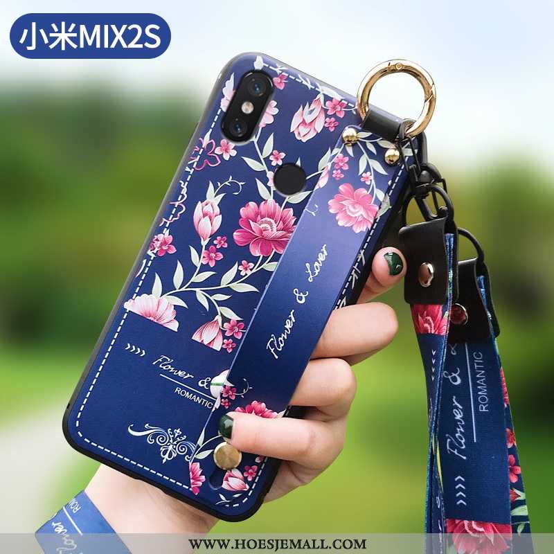 Hoesje Xiaomi Mi Mix 2s Trend Super Mode Zacht Bloemen Blauw Hoes Blauwe