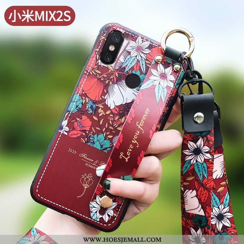 Hoesje Xiaomi Mi Mix 2s Trend Super Mode Zacht Bloemen Blauw Hoes Blauwe