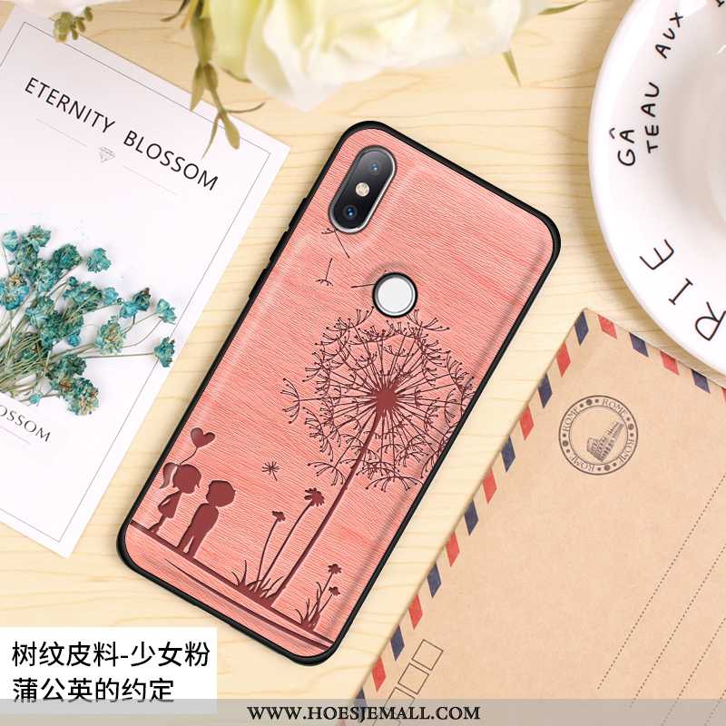 Hoes Xiaomi Mi Mix 2s Spotprent Mooie Mini Anti-fall Schrobben Hard Lovers Oranje