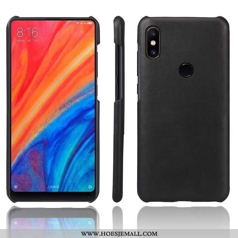 Hoes Xiaomi Mi Mix 2s Vintage Leer Grijs Bescherming Anti-fall Kwaliteit Mobiele Telefoon