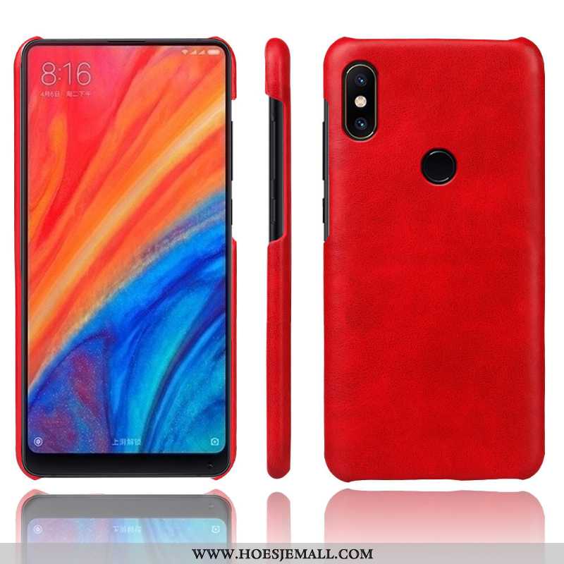 Hoes Xiaomi Mi Mix 2s Vintage Leer Grijs Bescherming Anti-fall Kwaliteit Mobiele Telefoon