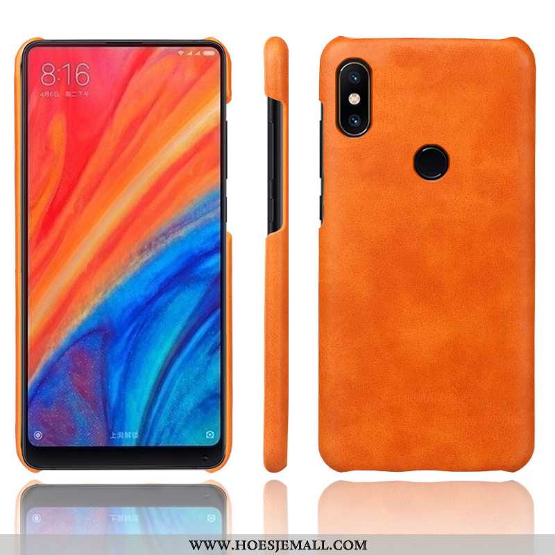 Hoes Xiaomi Mi Mix 2s Vintage Leer Grijs Bescherming Anti-fall Kwaliteit Mobiele Telefoon