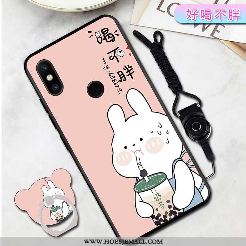 Hoesje Xiaomi Mi Mix 2s Scheppend Trend Hoes Anti-fall Rood Mini Mobiele Telefoon