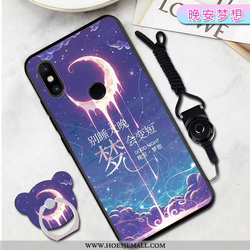 Hoesje Xiaomi Mi Mix 2s Scheppend Trend Hoes Anti-fall Rood Mini Mobiele Telefoon