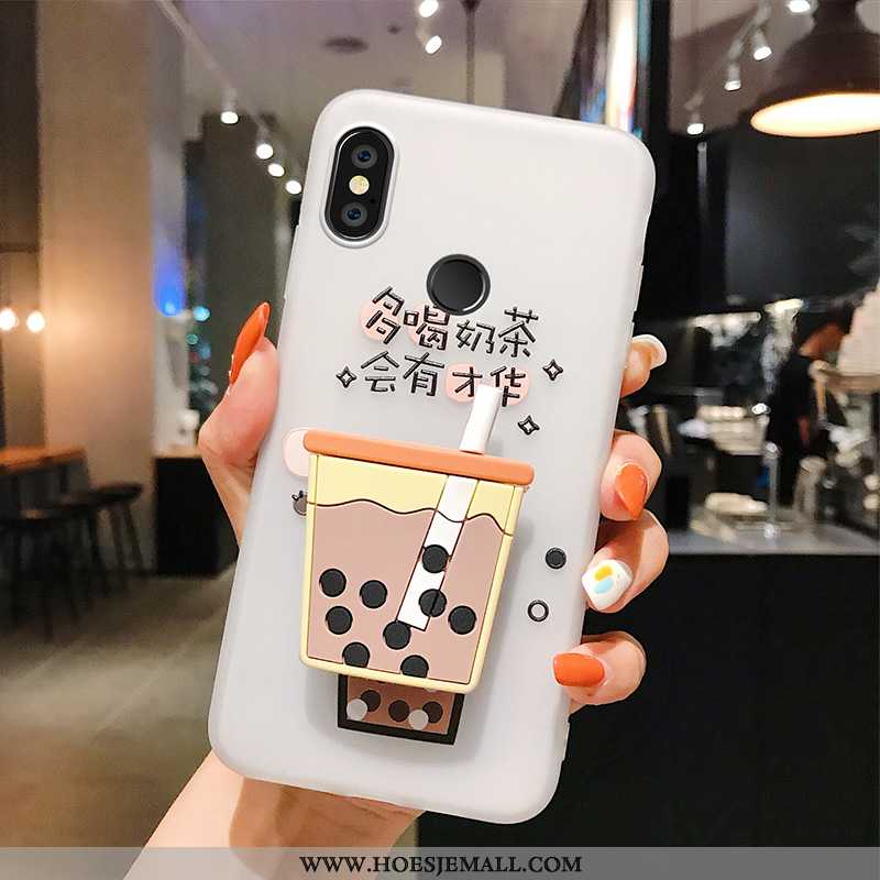 Hoesje Xiaomi Mi Mix 3 Siliconen Bescherming Original Ondersteuning Mobiele Telefoon Mini Witte