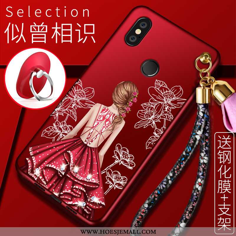 Hoes Xiaomi Mi Mix 3 Original Trend Hoesje Anti-fall Mini Rood Licht