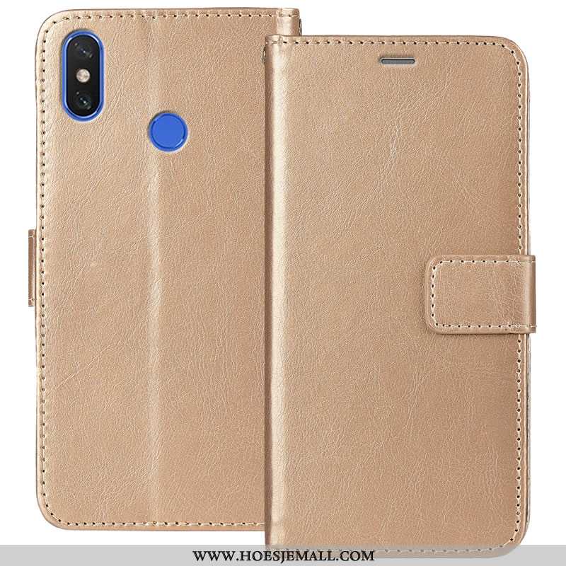 Hoesje Xiaomi Mi Mix 3 Leren Portemonnee Mini Mobiele Telefoon Hoes Folio Bruine