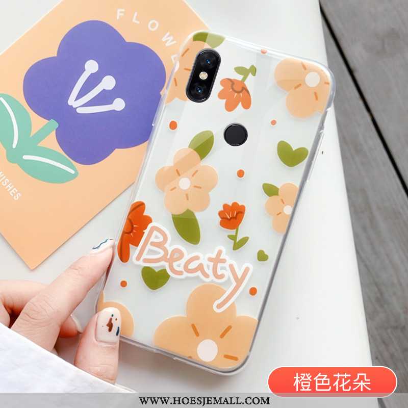 Hoesje Xiaomi Mi Mix 3 Bescherming Doorzichtig Hoes Mobiele Telefoon Mini Lovers Bloemen Witte