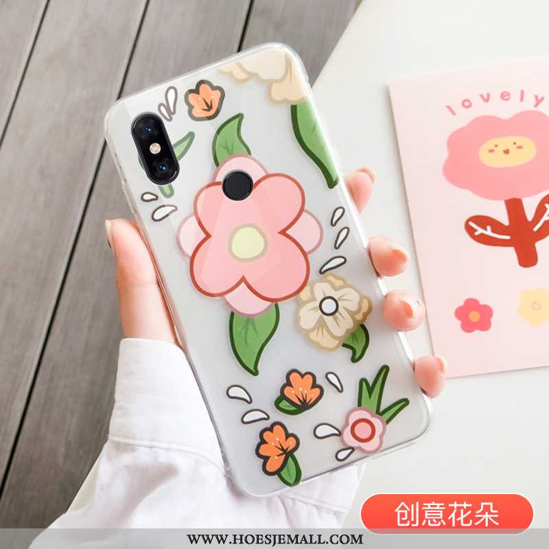 Hoesje Xiaomi Mi Mix 3 Bescherming Doorzichtig Hoes Mobiele Telefoon Mini Lovers Bloemen Witte