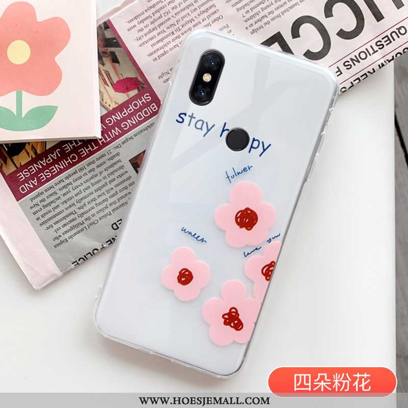 Hoesje Xiaomi Mi Mix 3 Bescherming Doorzichtig Hoes Mobiele Telefoon Mini Lovers Bloemen Witte