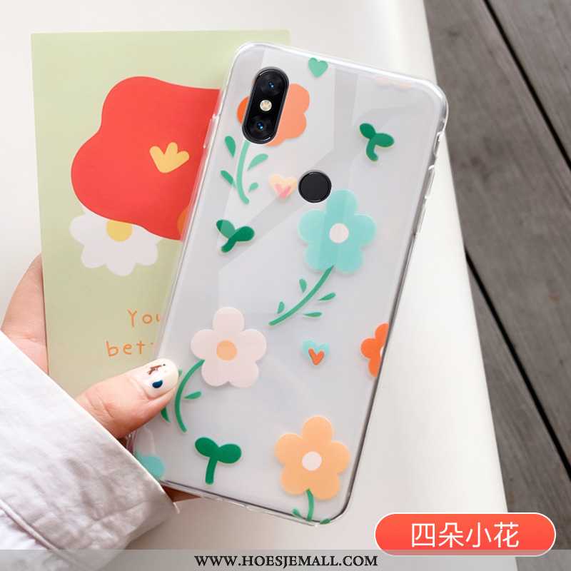 Hoesje Xiaomi Mi Mix 3 Bescherming Doorzichtig Hoes Mobiele Telefoon Mini Lovers Bloemen Witte