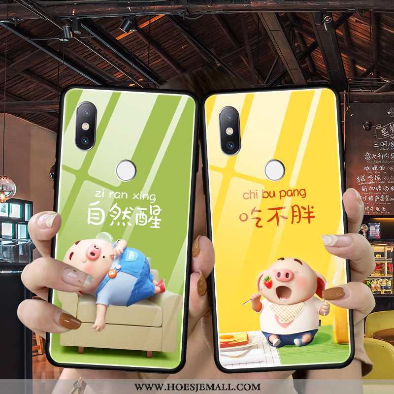 Hoesje Xiaomi Mi Mix 3 Mooie Trend Bescherming Anti-fall Lovers Dun Geel
