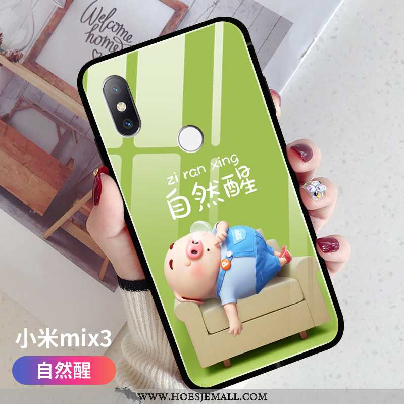 Hoesje Xiaomi Mi Mix 3 Mooie Trend Bescherming Anti-fall Lovers Dun Geel