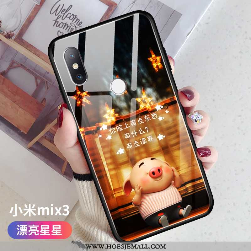 Hoesje Xiaomi Mi Mix 3 Mooie Trend Bescherming Anti-fall Lovers Dun Geel