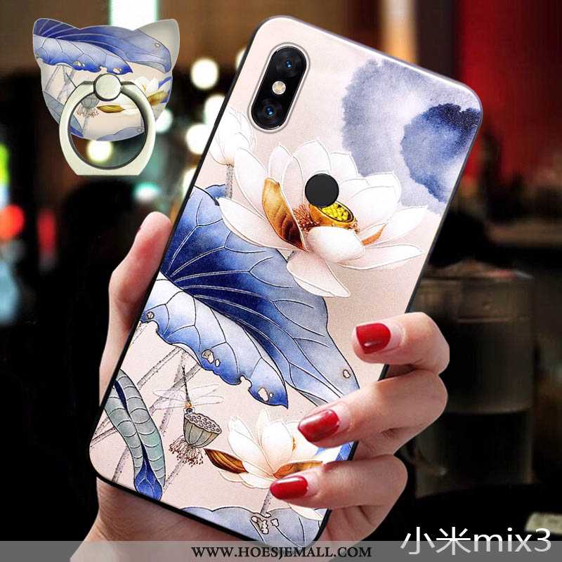 Hoesje Xiaomi Mi Mix 3 Schrobben Hanger Anti-fall Nieuw Mini Siliconen Scheppend Blauwe