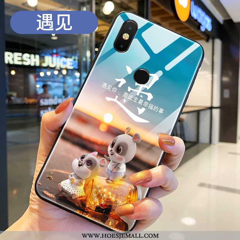 Hoes Xiaomi Mi Mix 3 Siliconen Bescherming Scheppend All Inclusive Nieuw Hard Dun Blauwe