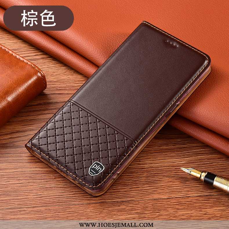 Hoes Xiaomi Mi Note 10 Lite Echt Leer Bescherming Jeugd Folio Hoesje Anti-fall Mobiele Telefoon Brui