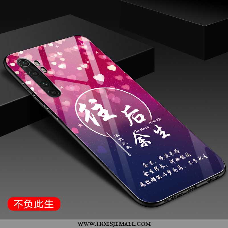 Hoesje Xiaomi Mi Note 10 Lite Zacht Bescherming Mini Folio All Inclusive Leren Mobiele Telefoon Roze