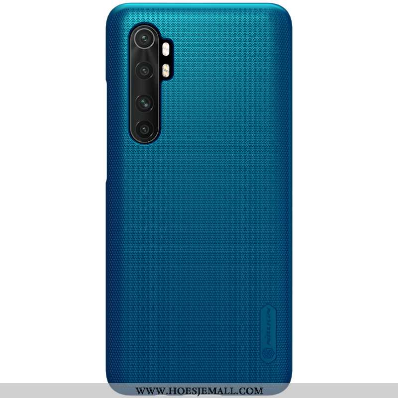 Hoes Xiaomi Mi Note 10 Lite Bescherming Schrobben Mini Goud Licht Hoesje Blauwe